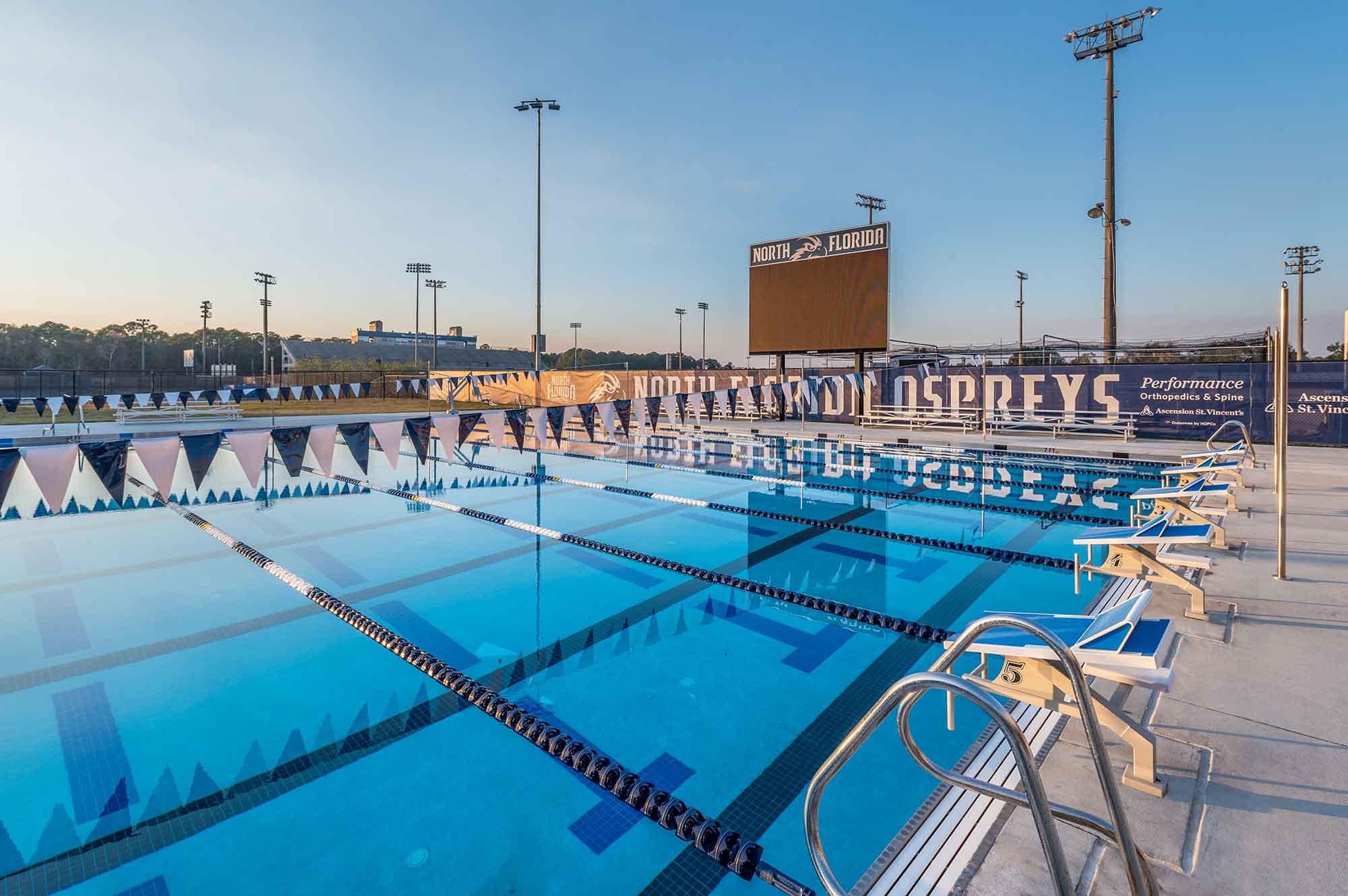The 50-metre competition pool at the University of North Florida